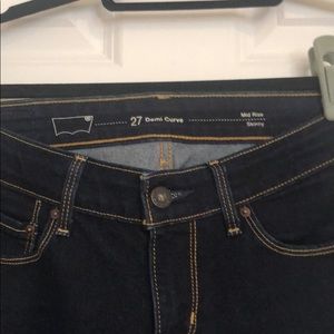 Levi’s Demi Curve dark jeans